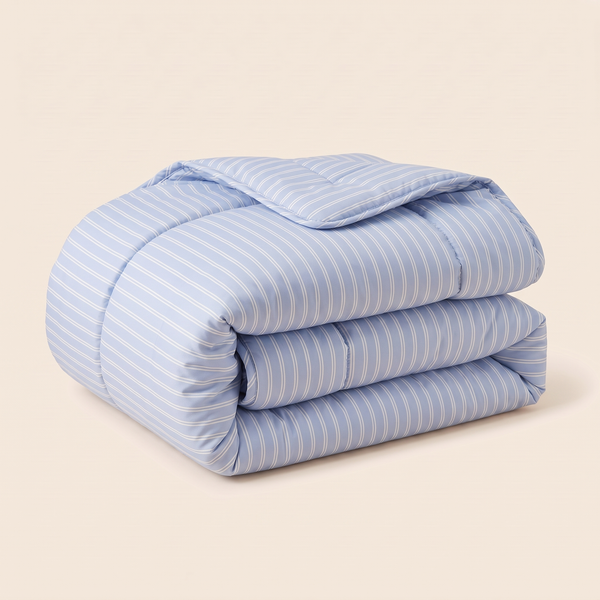 Sky Pinstripe Comforter Set